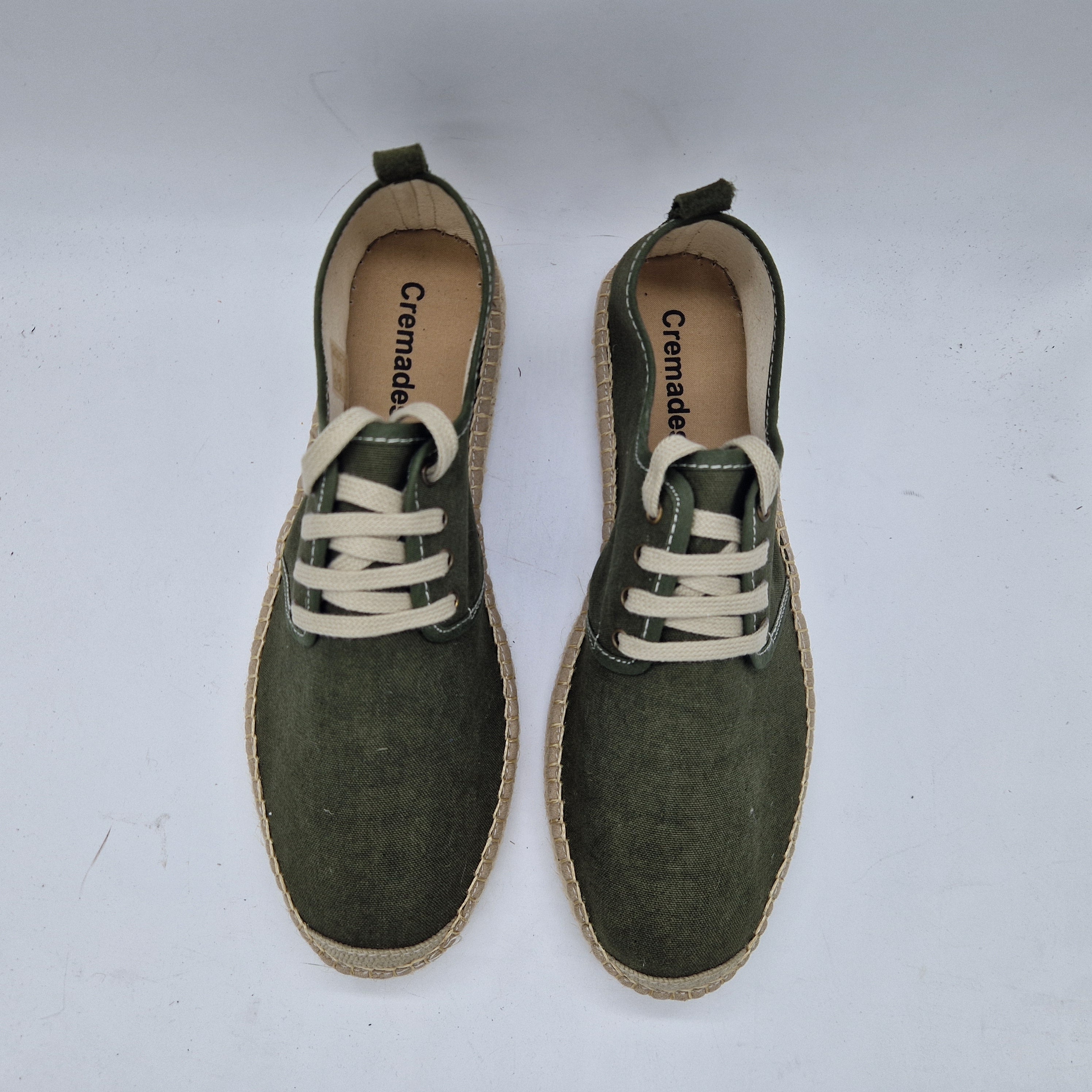 ZAPATILLA DE ESPARTO EN TEJIDO KAKI - 73115