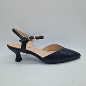 SALÓN DESTALONADO EN PIEL NEGRA - 73139