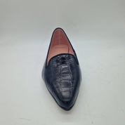 COPETE EN PIEL GRABADA NEGRO - 73276