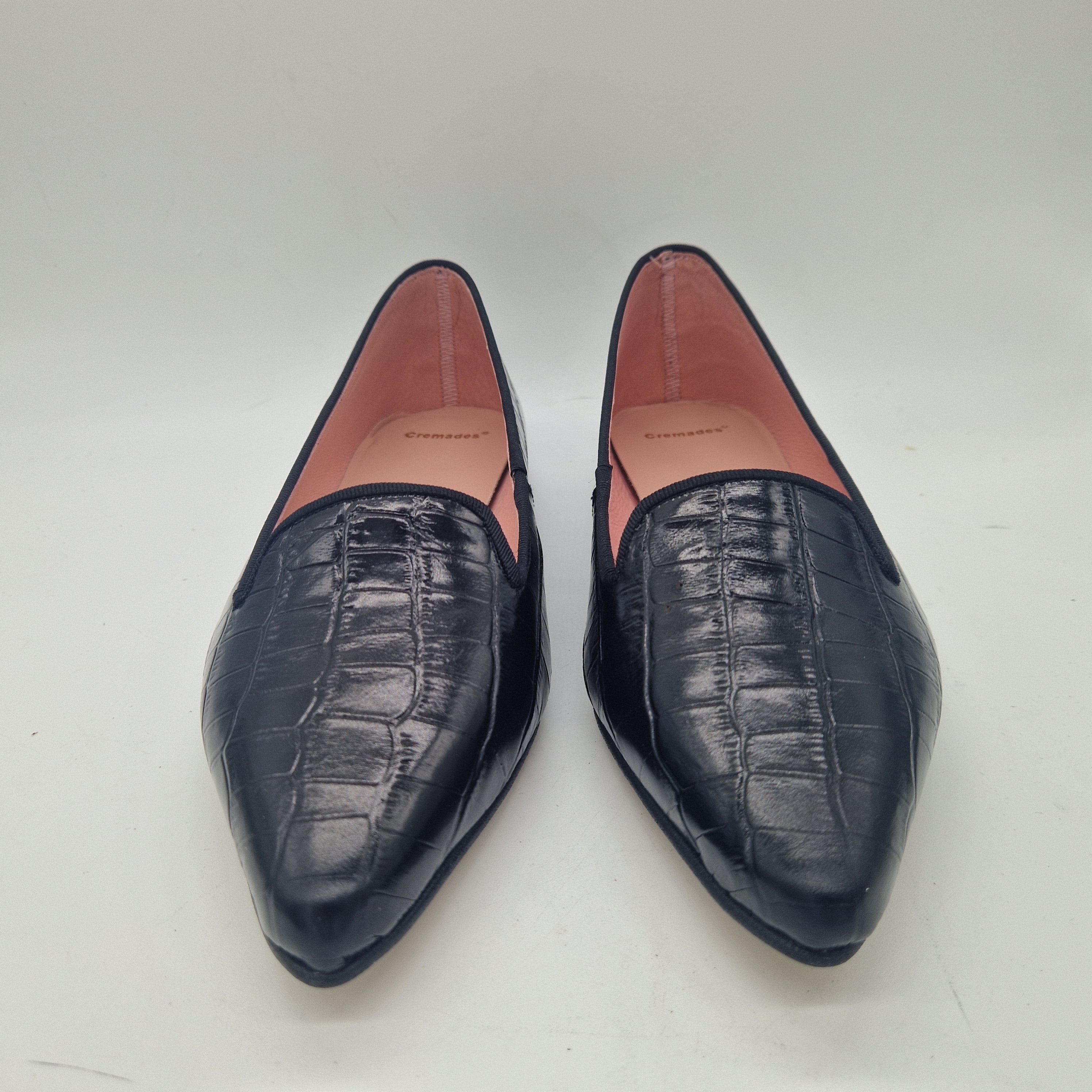 COPETE EN PIEL GRABADA NEGRO - 73276