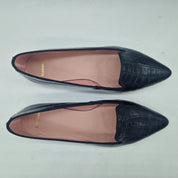 COPETE EN PIEL GRABADA NEGRO - 73276