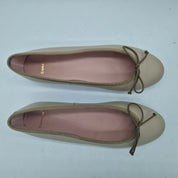 BAILARINA EN PIEL TAUPE - 73290