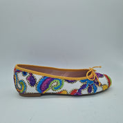 BAILARINA EN BORDADO DE COLORES - 73322 - Calzados Cremades