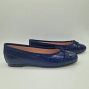 BAILARINA EN PIEL GRABADA MARINO - 73350