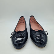 BAILARINA ACOLCHADA EN PIEL NEGRA - 73372