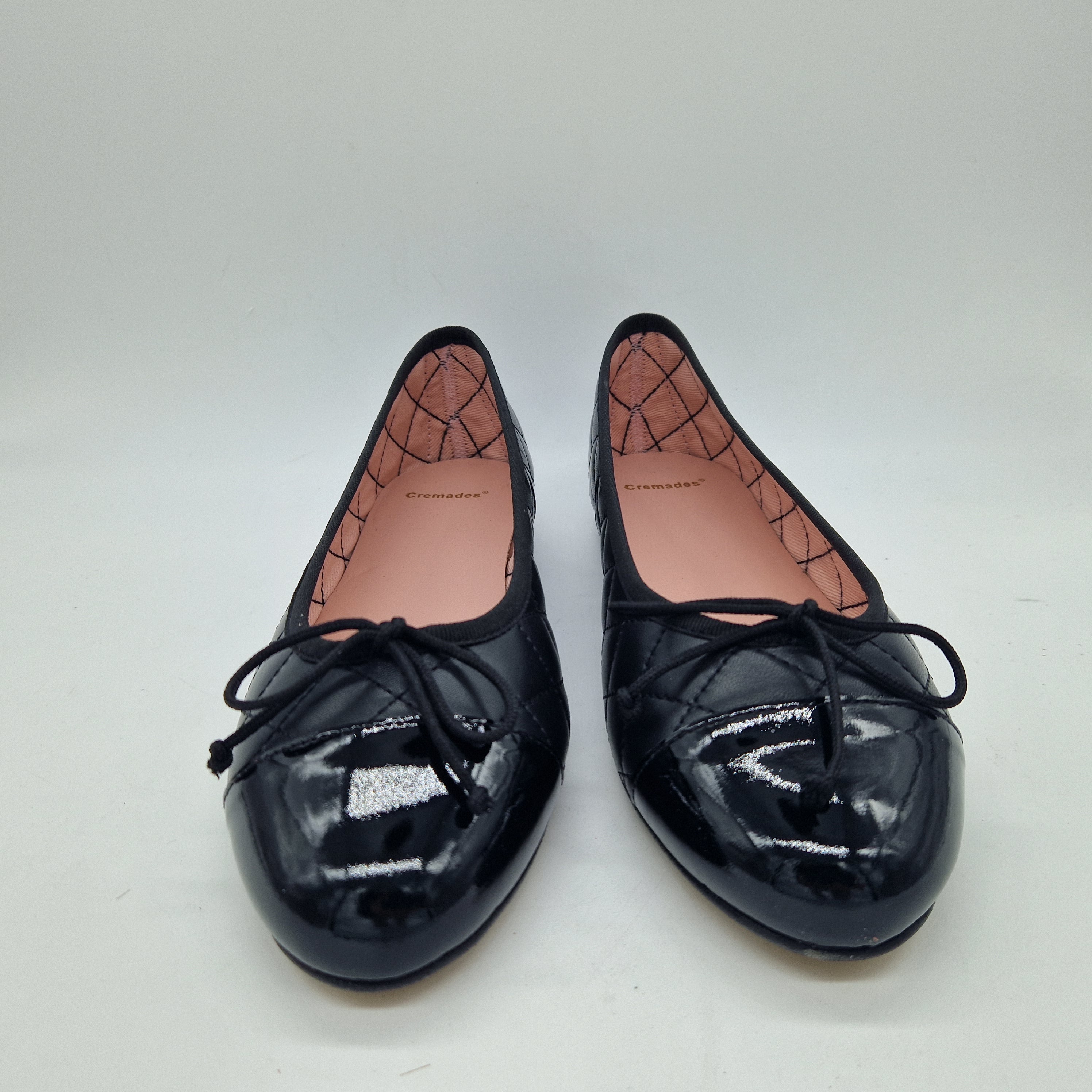 BAILARINA ACOLCHADA EN PIEL NEGRA - 73372