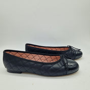 BAILARINA ACOLCHADA EN PIEL NEGRA - 73372