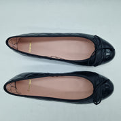 BAILARINA ACOLCHADA EN PIEL NEGRA - 73372