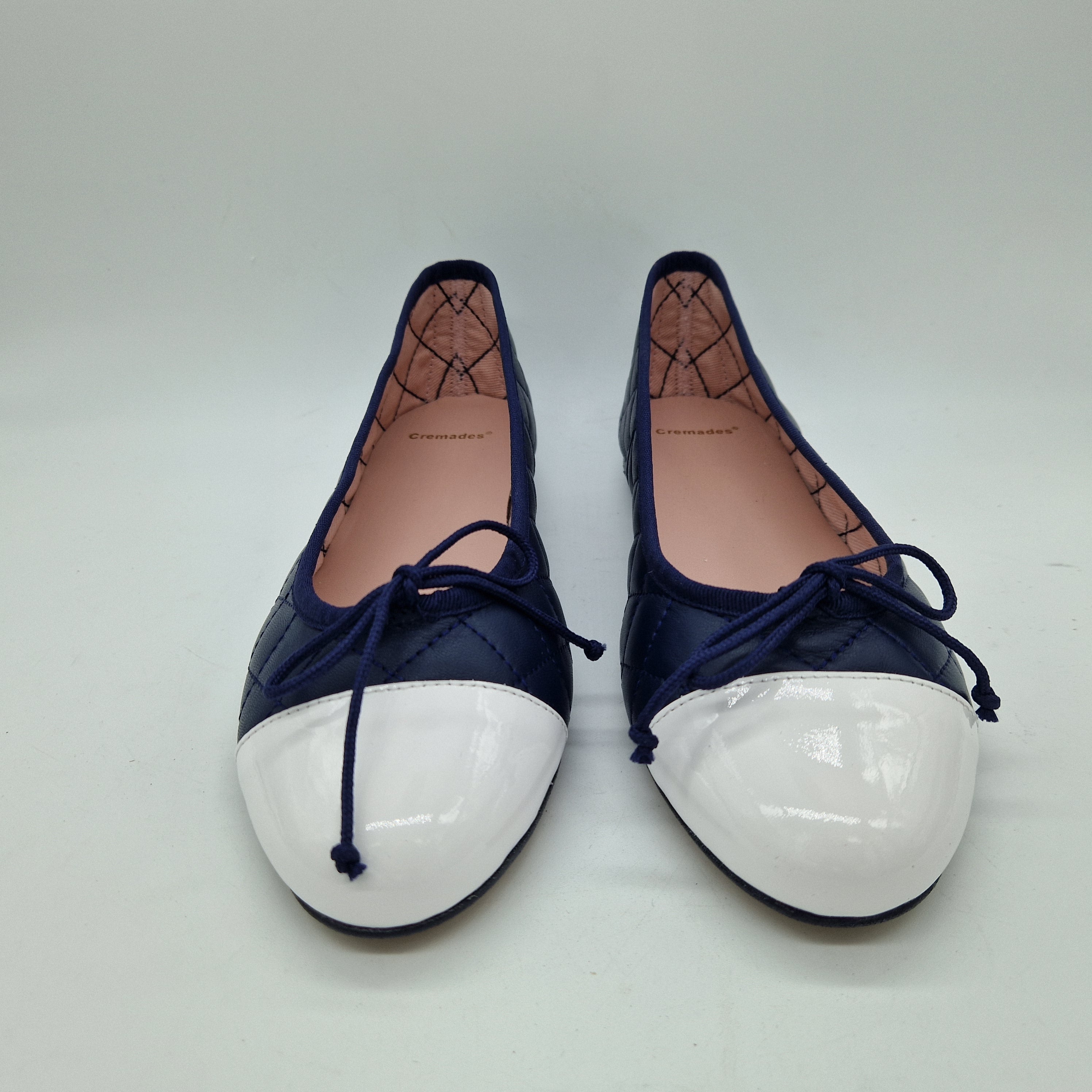 BAILARINA ACOLCHADA EN PIEL MARINO - 73375