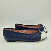 BAILARINA ACOLCHADA EN PIEL MARINO - 73375