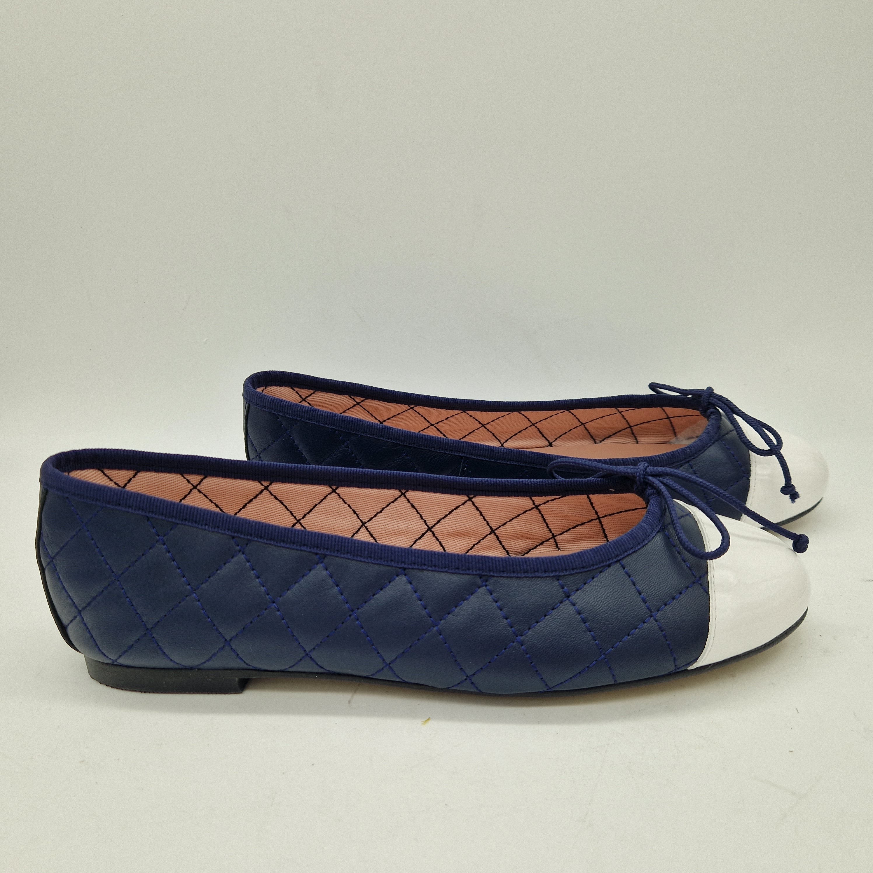 BAILARINA ACOLCHADA EN PIEL MARINO - 73375