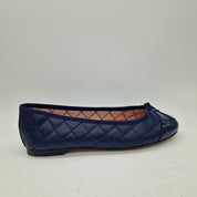 BAILARINA ACOLCHADA EN PIEL MARINO - 73376