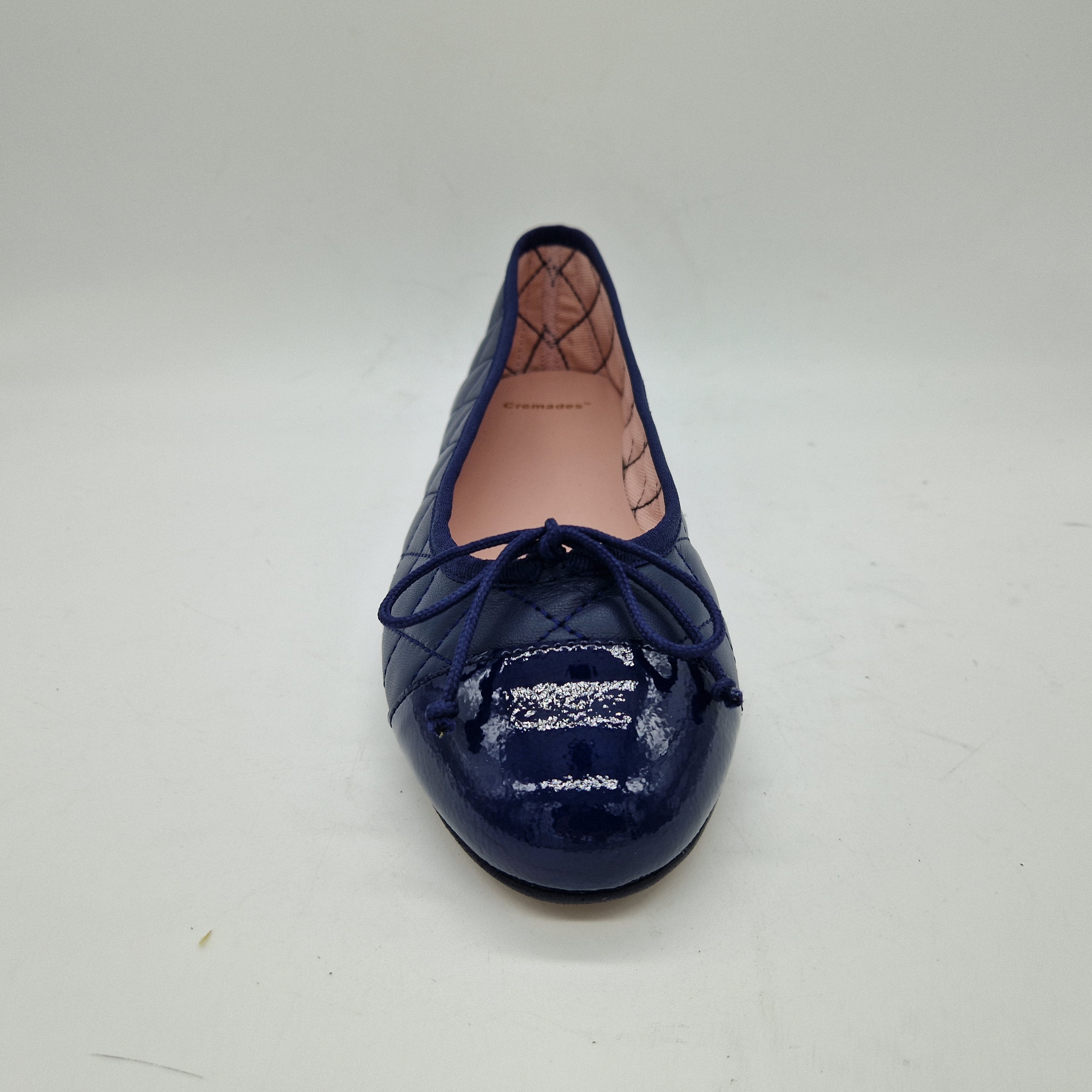 BAILARINA ACOLCHADA EN PIEL MARINO - 73376