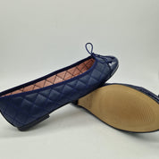 BAILARINA ACOLCHADA EN PIEL MARINO - 73376