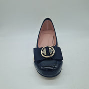 BAILARINA PIEL BEIGE Y PUNTERA NEGRO - 73434