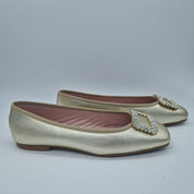 BAILARINA EN PIEL DORADA CON ADORNO - 73453