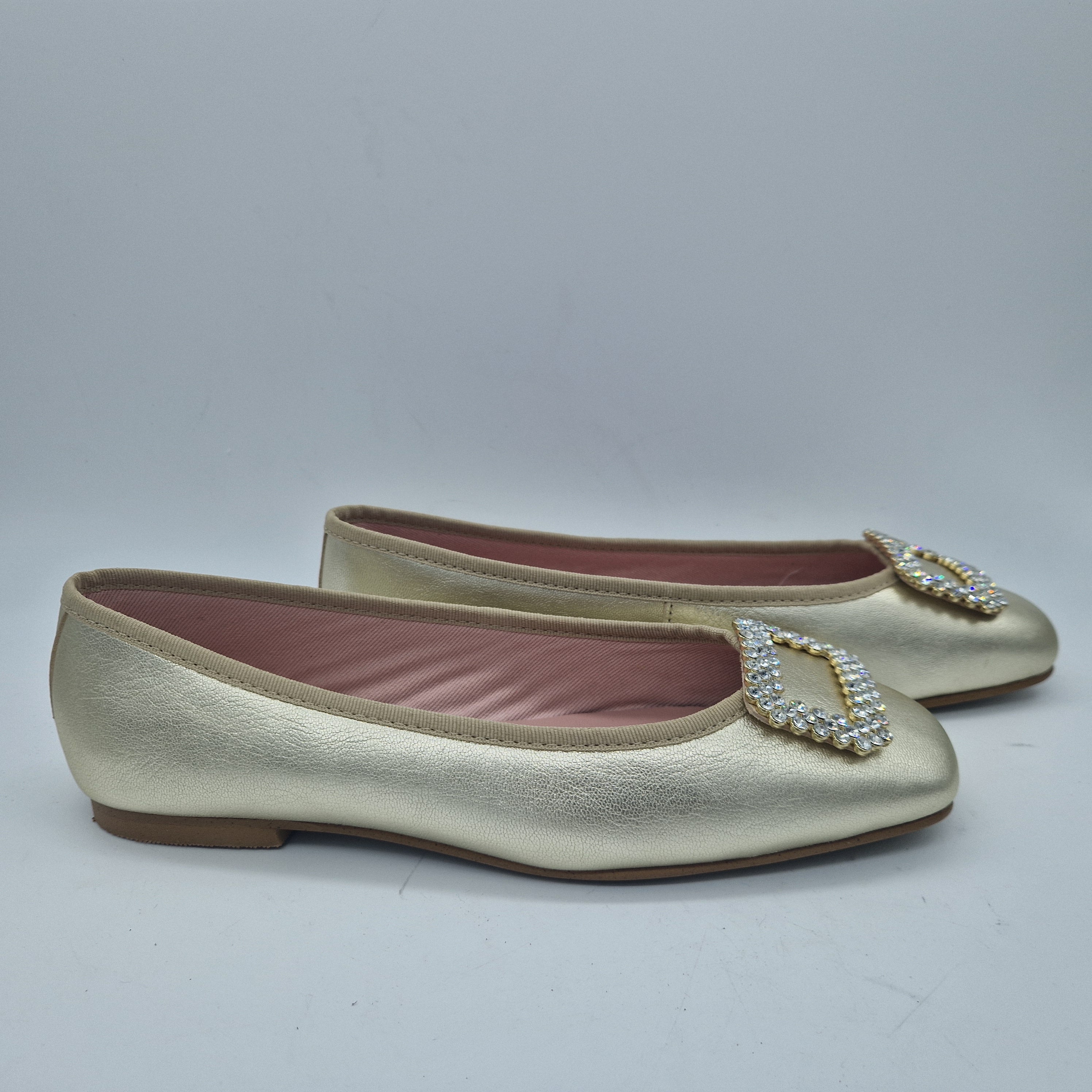 BAILARINA EN PIEL DORADA CON ADORNO - 73453