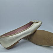 BAILARINA EN PIEL DORADA CON ADORNO - 73453