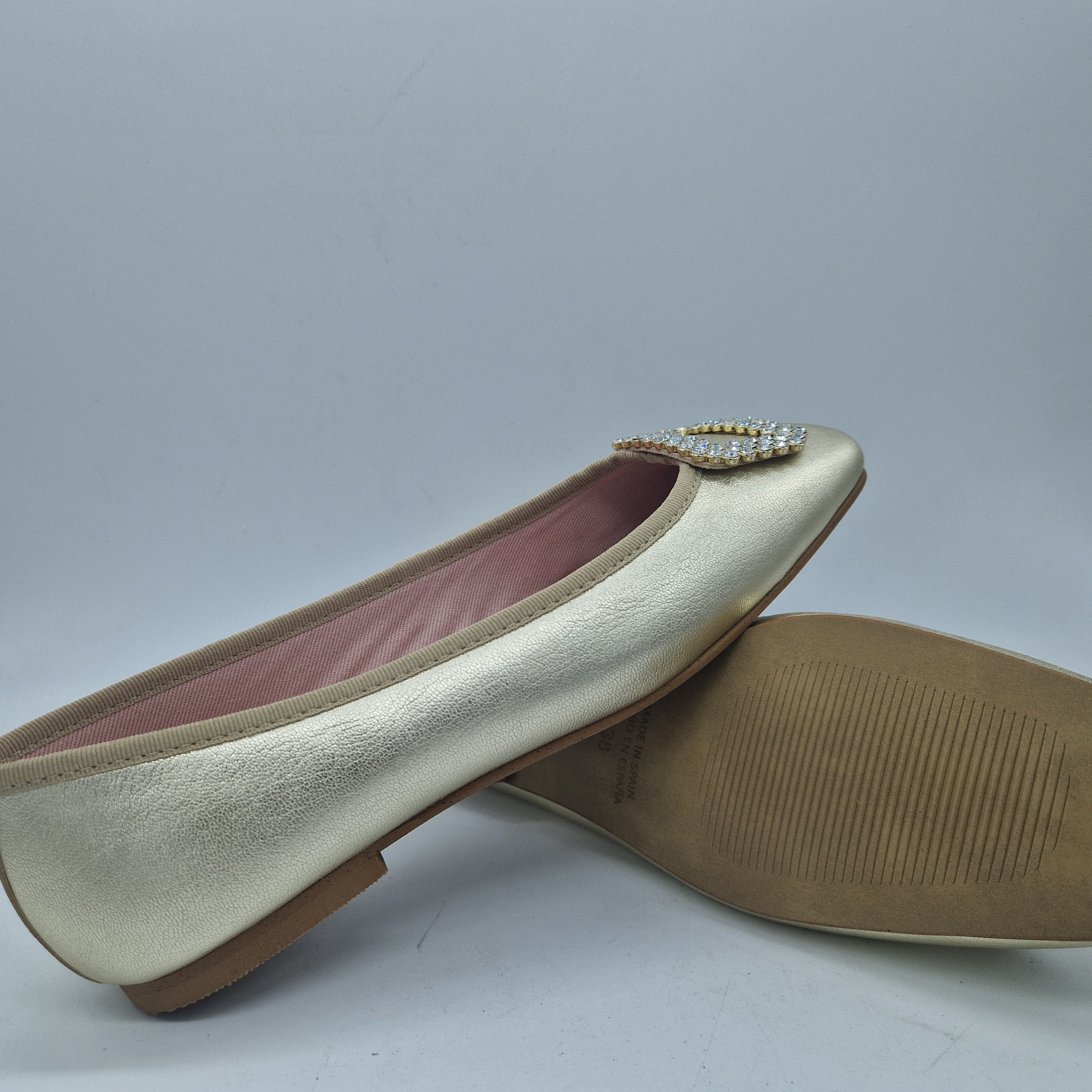 BAILARINA EN PIEL DORADA CON ADORNO - 73453