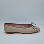 BAILARINA ACOLCHADA EN PIEL BEIGE - 73469