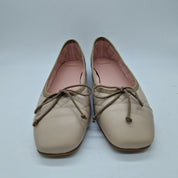 BAILARINA ACOLCHADA EN PIEL BEIGE - 73469
