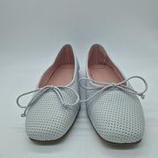 BAILARINA EN PIEL PUNTEADA BLANCO - 73504
