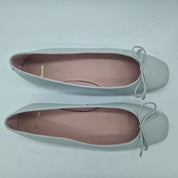 BAILARINA EN PIEL PUNTEADA BLANCO - 73504