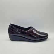 COPETE EN PIEL GRABADA BURDEOS