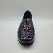 COPETE EN PIEL GRABADA BURDEOS