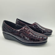 COPETE EN PIEL GRABADA BURDEOS