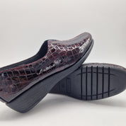 COPETE EN PIEL GRABADA BURDEOS