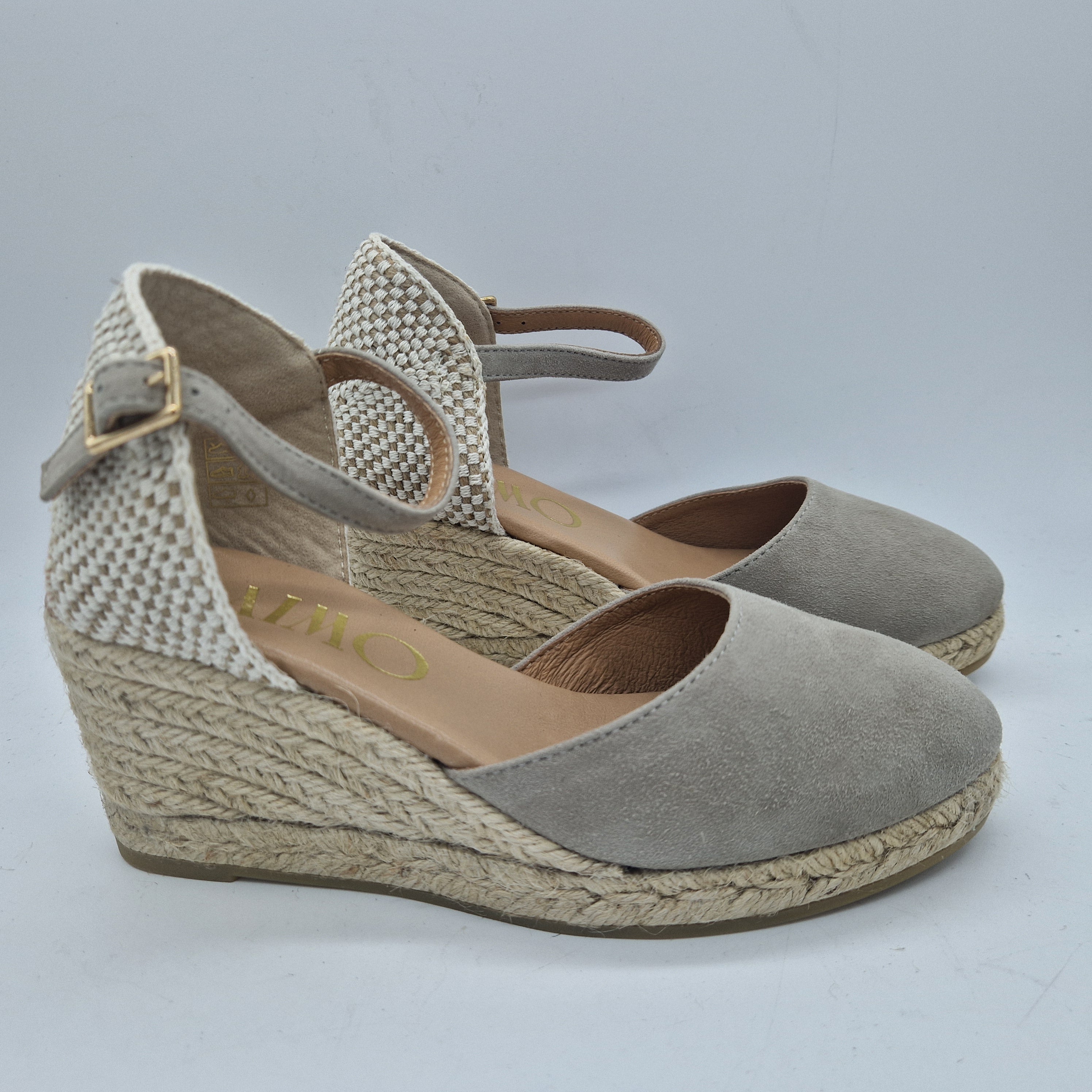 CUÑA DE ESPARTO EN ANTE TAUPE - 73634