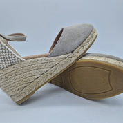 CUÑA DE ESPARTO EN ANTE TAUPE - 73634