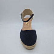 CUÑA ESPARTO EN ANTE NEGRO - 73641