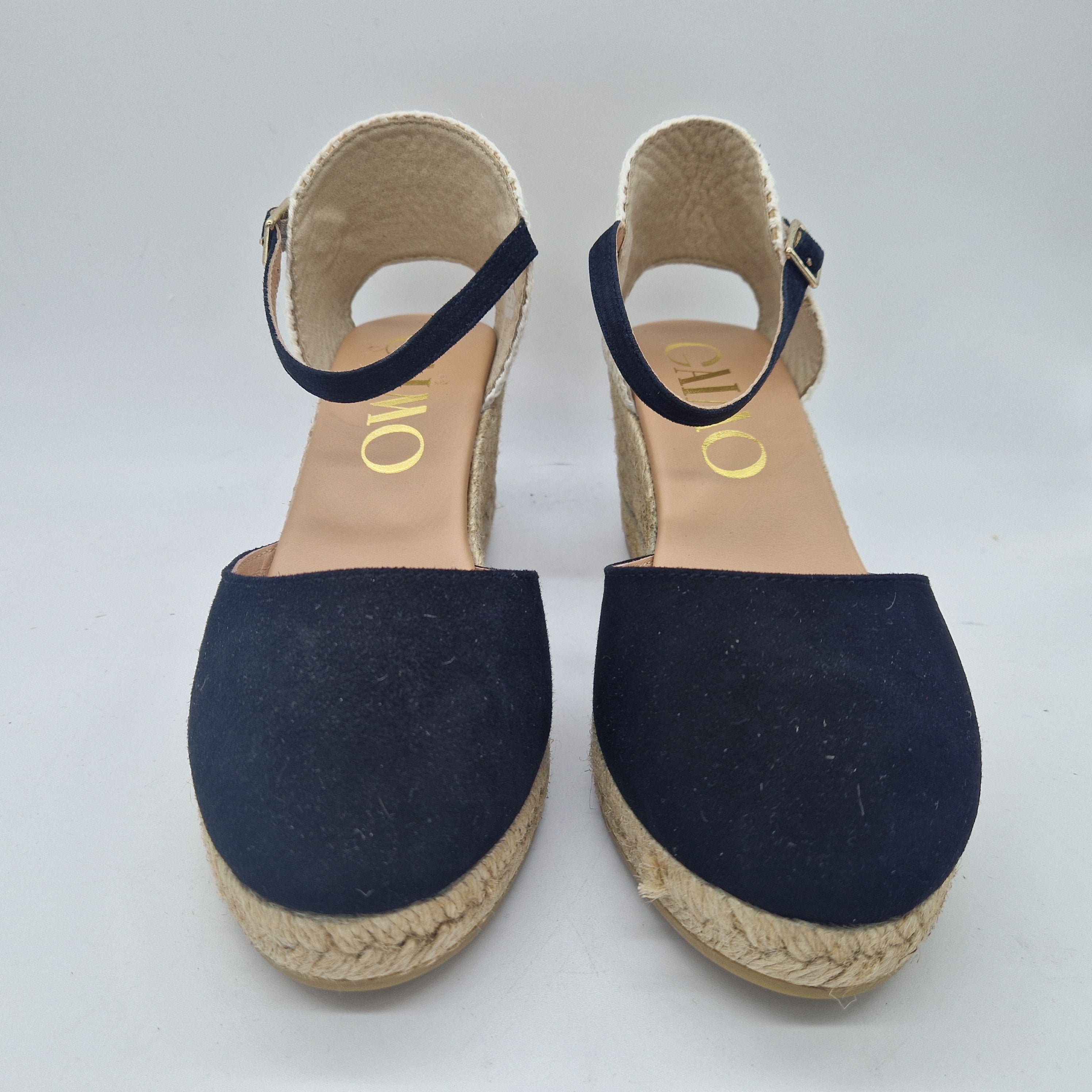 CUÑA ESPARTO EN ANTE NEGRO - 73641