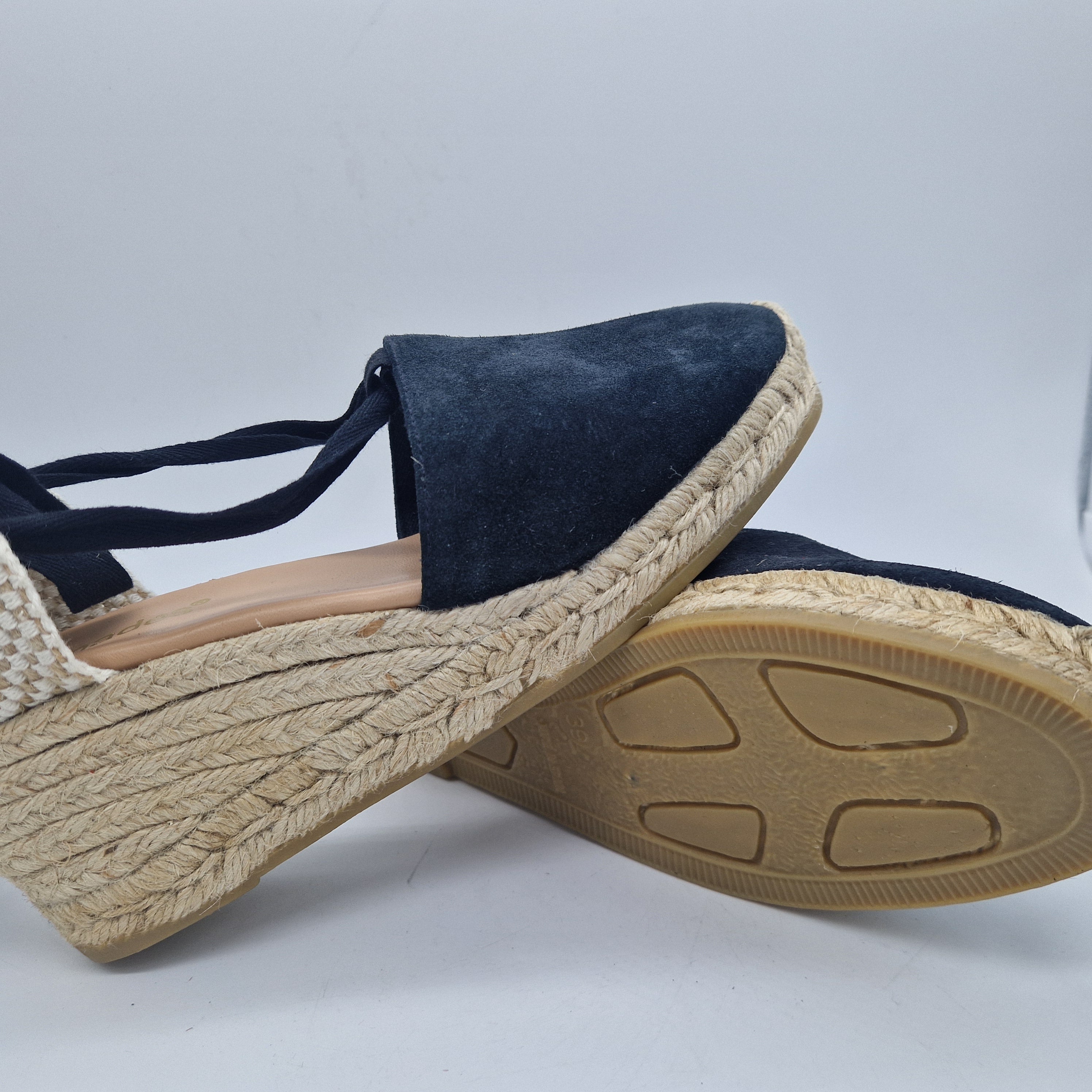 VALENCIANA DE ESPARTO EN SERRAJE NEGRO - 73806