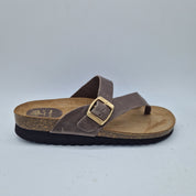 SANDALIA DE DEDO EN TAUPE - 74013