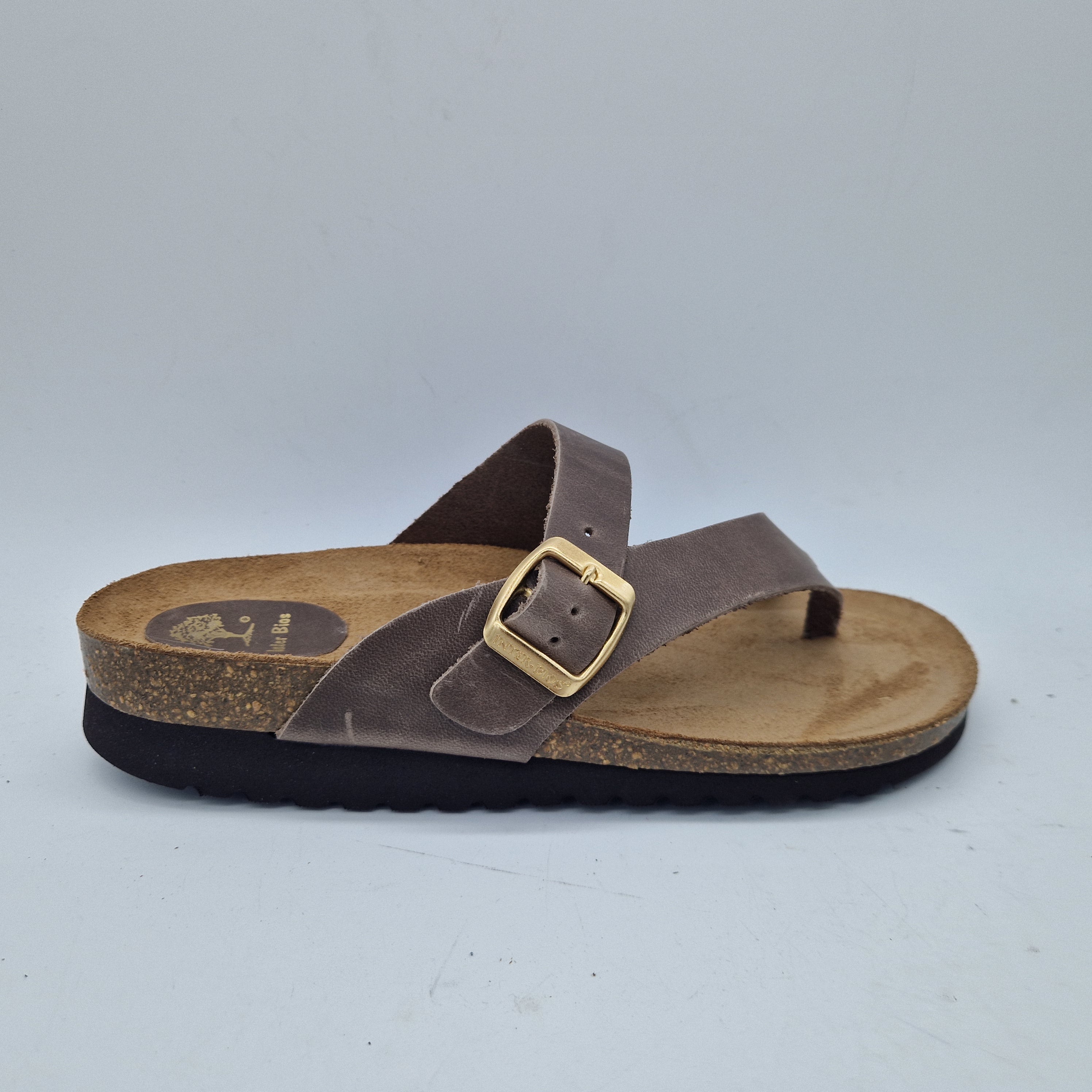 SANDALIA DE DEDO EN TAUPE - 74013