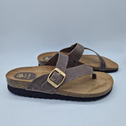 SANDALIA DE DEDO EN TAUPE - 74013