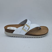 SANDALIA DE DEDO EN BLANCO - 74014