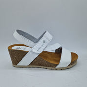 SANDALIA CUÑA EN BLANCO - 74019