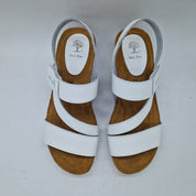 SANDALIA CUÑA EN BLANCO - 74019