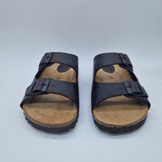 Sandalias de 2 hebillas en marrón de la marca Interbios, con diseño cómodo y estilo casual.