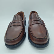 CASTELLANO DE ANTIFAZ EN PIEL ENGRASADA MARRÓN - 74179