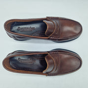 CASTELLANO DE ANTIFAZ EN PIEL ENGRASADA MARRÓN - 74179