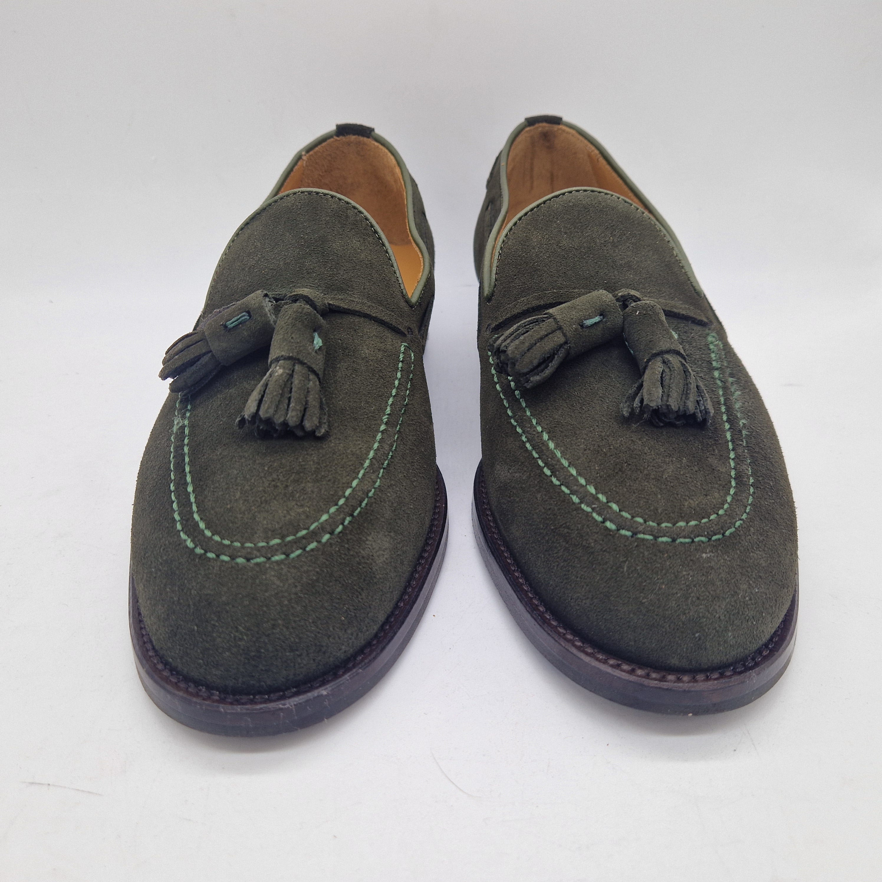 CASTELLANO DE BORLAS EN SERRAJE VERDE - 74187