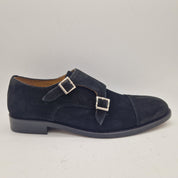 2 HEBILLAS EN SERRAJE NEGRO - 74203