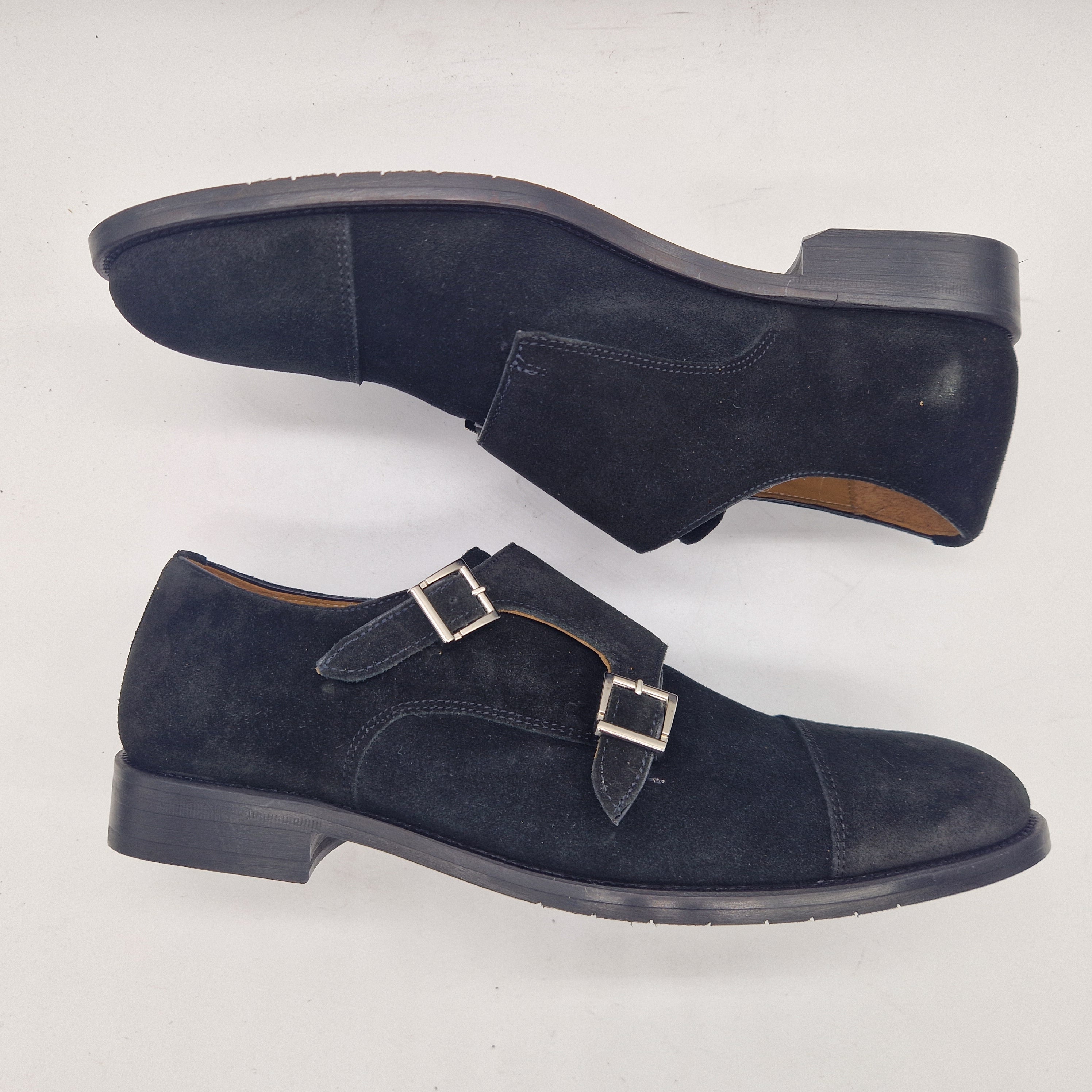 2 HEBILLAS EN SERRAJE NEGRO - 74203