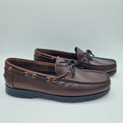 NAÚTICO CON LAZO EN PIEL ENGRASADA BURDEOS - 72411