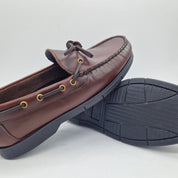 NAÚTICO CON LAZO EN PIEL ENGRASADA BURDEOS - 72411